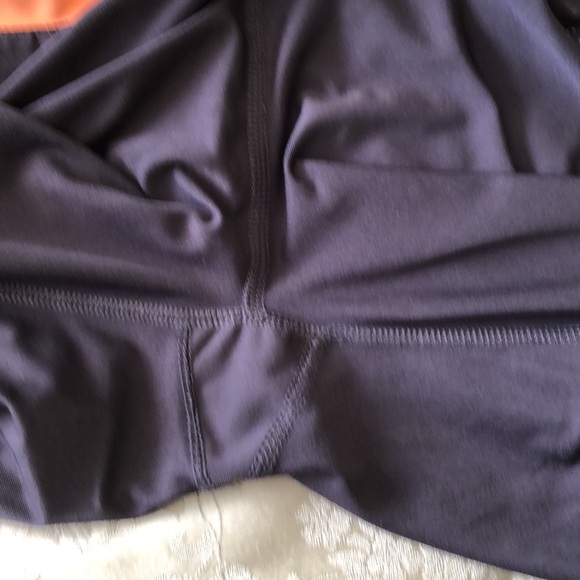 VOGO ATHLETICA SMALL YOGA GYM ACTIVE CROPPED CAPRIS PANTS PLUM/ORANGE/GREY- #410 - Picture 5 of 8